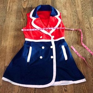 Vintage handmade sailor dress with pockets